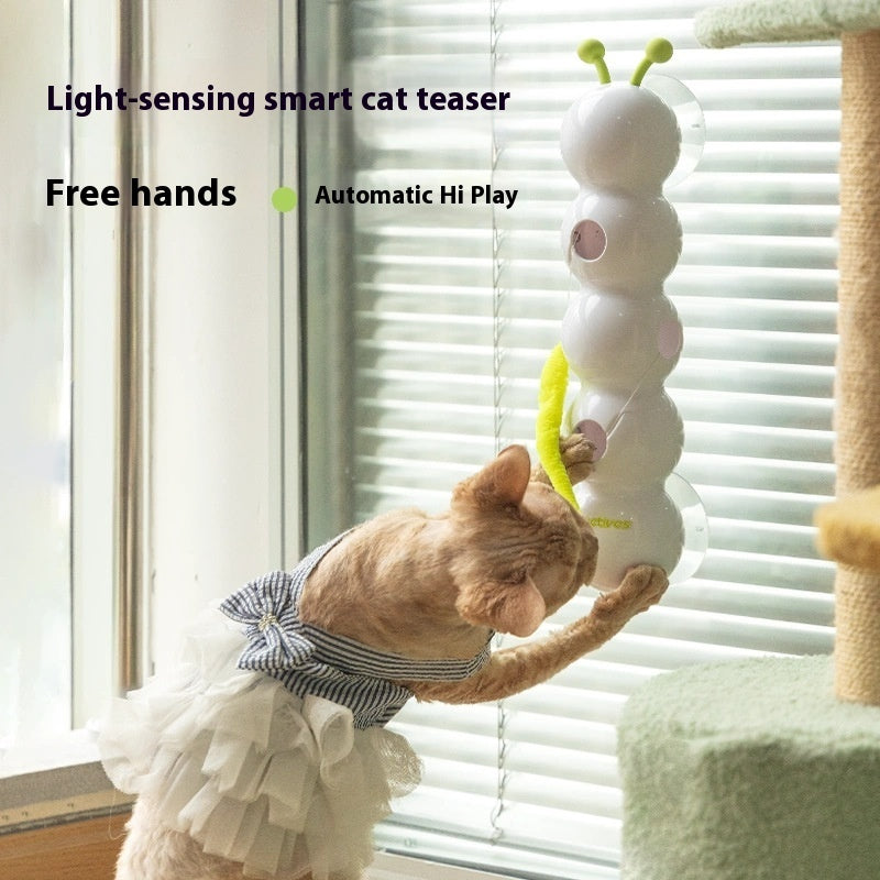 Smart Interactive Cat Toy – Motion-Activated, Rechargeable & Fun Playtime Tail Teaser