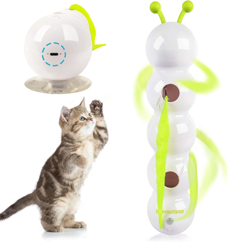 Smart Interactive Cat Toy – Motion-Activated, Rechargeable & Fun Playtime Tail Teaser