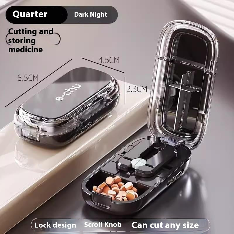 Pill Cutter & Medicine Storage Box – Portable Sub-Packing Organizer