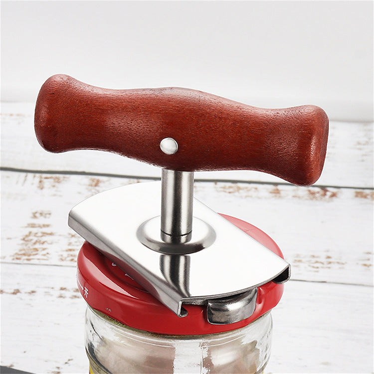 Stainless Steel Adjustable Bottle Opener – Manual Screw Cap Remover