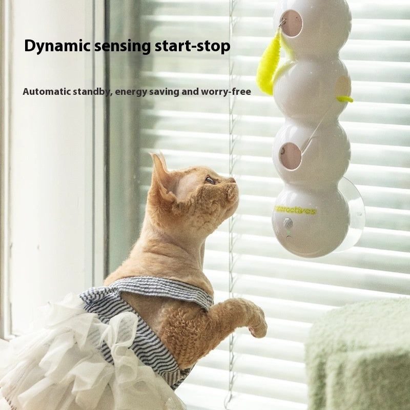 Smart Interactive Cat Toy – Motion-Activated, Rechargeable & Fun Playtime Tail Teaser