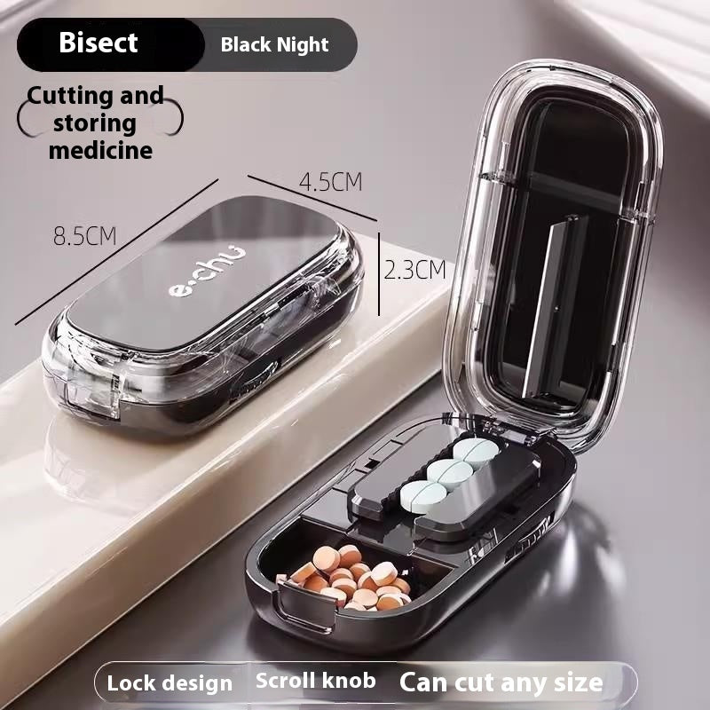 Pill Cutter & Medicine Storage Box – Portable Sub-Packing Organizer