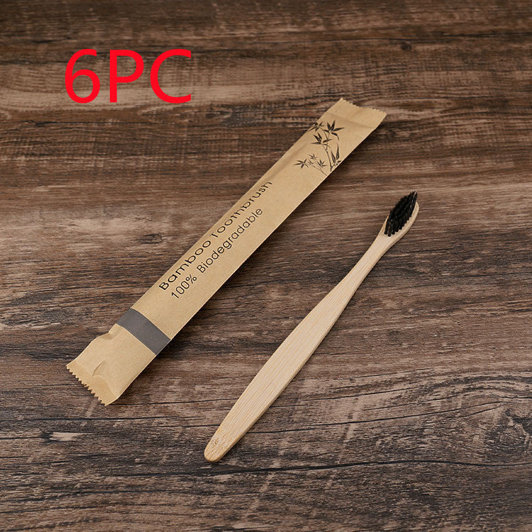 10Pcs Colorful Bamboo Toothbrush Set – Eco-Friendly Oral Care