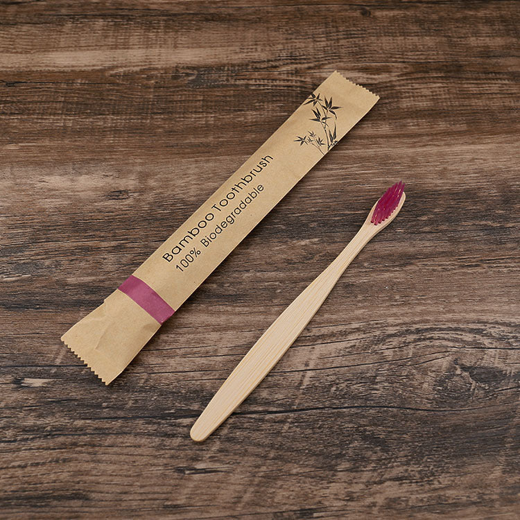 10Pcs Colorful Bamboo Toothbrush Set – Eco-Friendly Oral Care