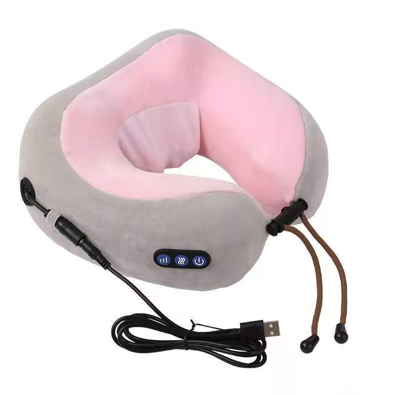U-Shaped Electric Neck Massage Pillow – Cervical, Shoulder & Back Relaxation