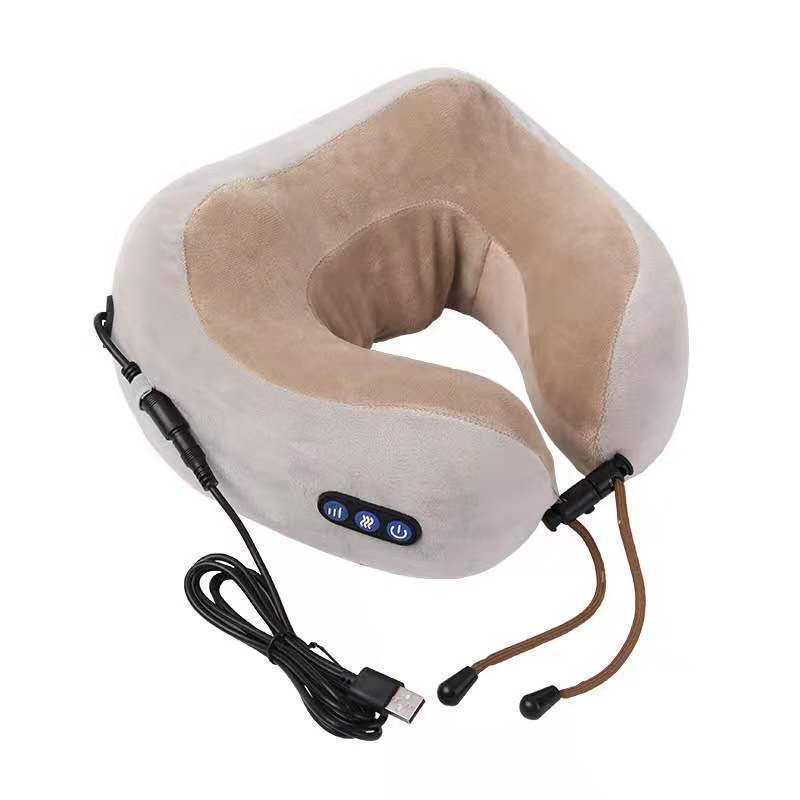 U-Shaped Electric Neck Massage Pillow – Cervical, Shoulder & Back Relaxation