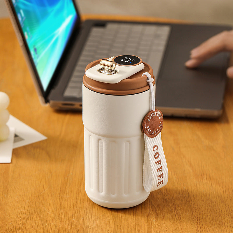 Smart Digital Thermal Bottle – 450ml Stainless Steel Insulated Coffee Mug & Water Flask