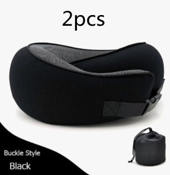 U-Shaped Memory Foam Travel Neck Pillow – Ergonomic Cushion for Airplane, Car & Office Naps
