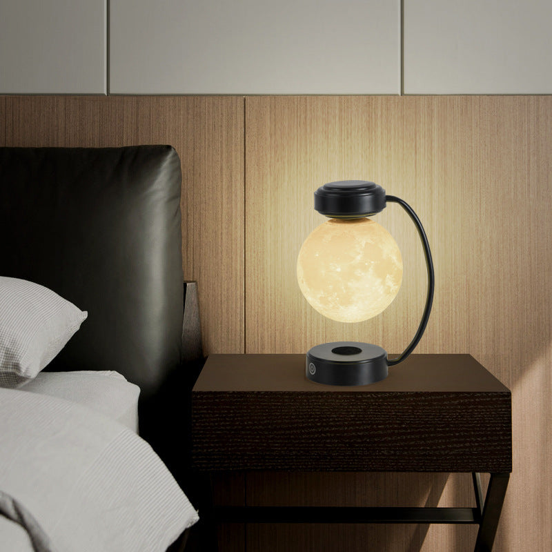 3D LED Moon Lamp – Wireless Magnetic Levitating Rotating Night Light
