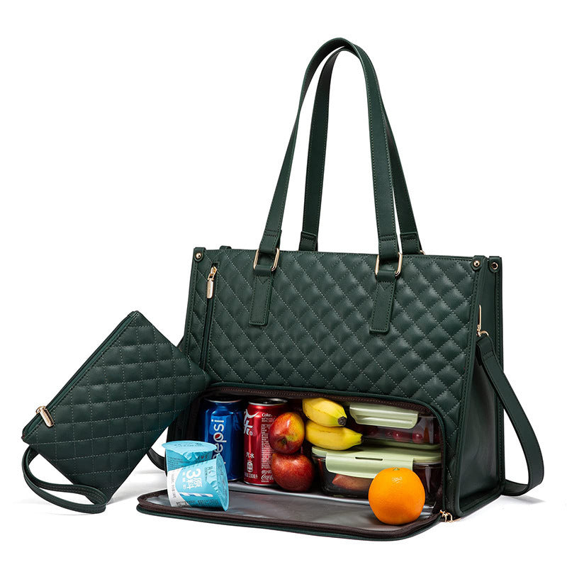 Fashionable Women's Lunch Tote Bag – Large Capacity, Leak-proof & Insulated