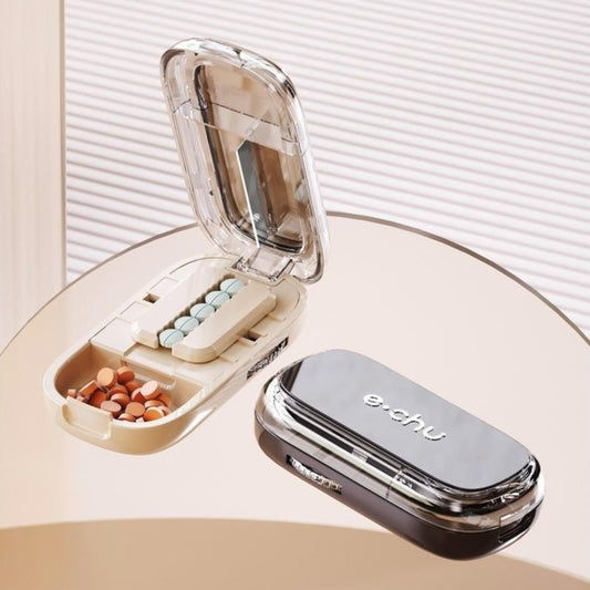Pill Cutter & Medicine Storage Box – Portable Sub-Packing Organizer