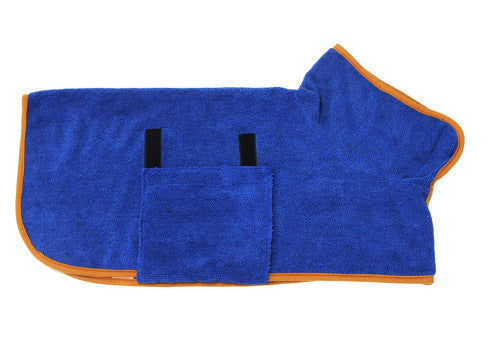 Absorbent Pet Bathrobe | Quick-Dry Microfiber Towel Robe for Dogs & Cats