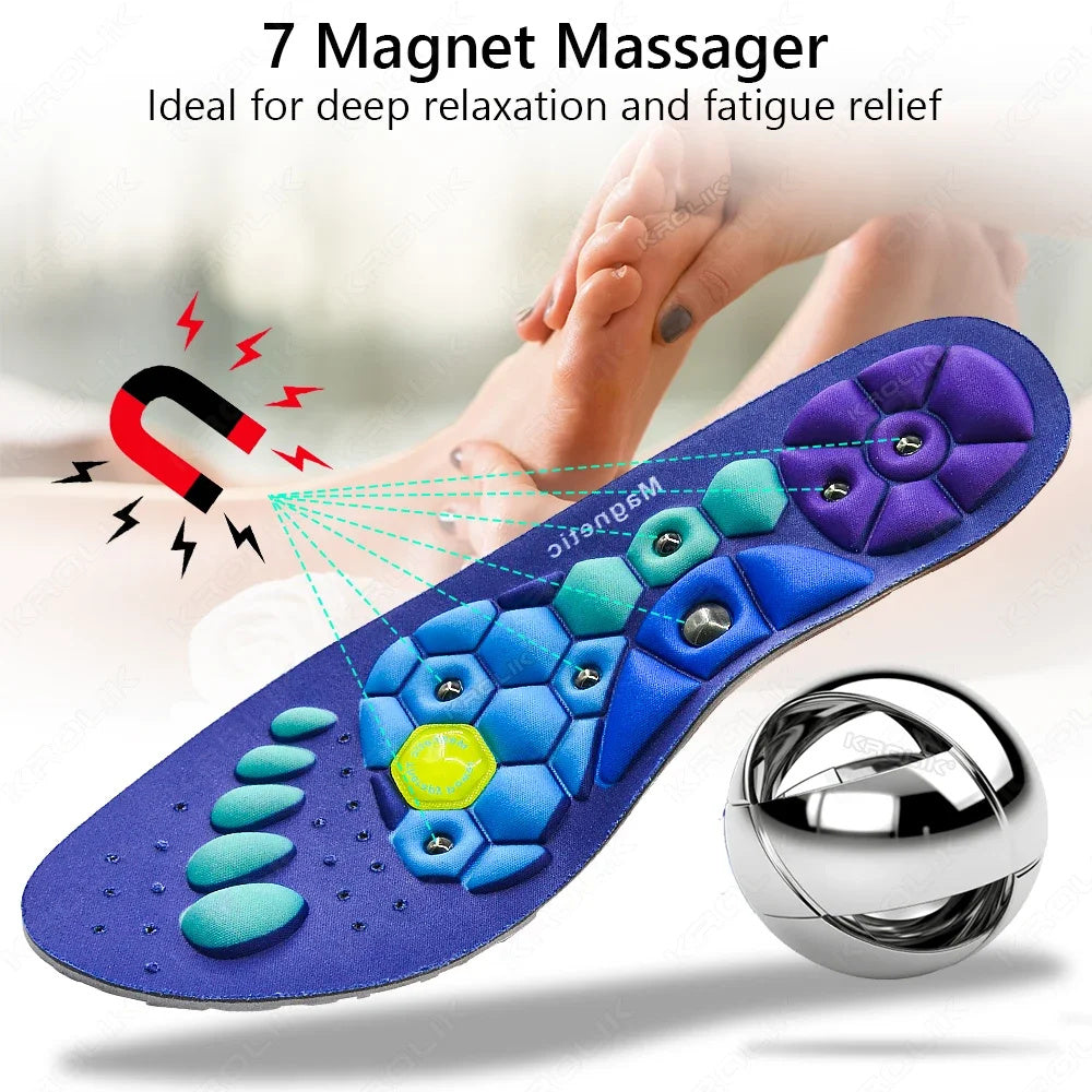 Magnetic Therapy Insoles – Orthopedic Acupressure Foot Massage Pads for Pain Relief, Slimming & All-Day Comfort
