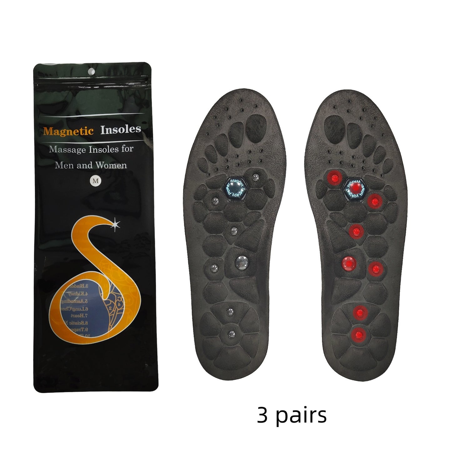 Magnetic Therapy Insoles – Orthopedic Acupressure Foot Massage Pads for Pain Relief, Slimming & All-Day Comfort