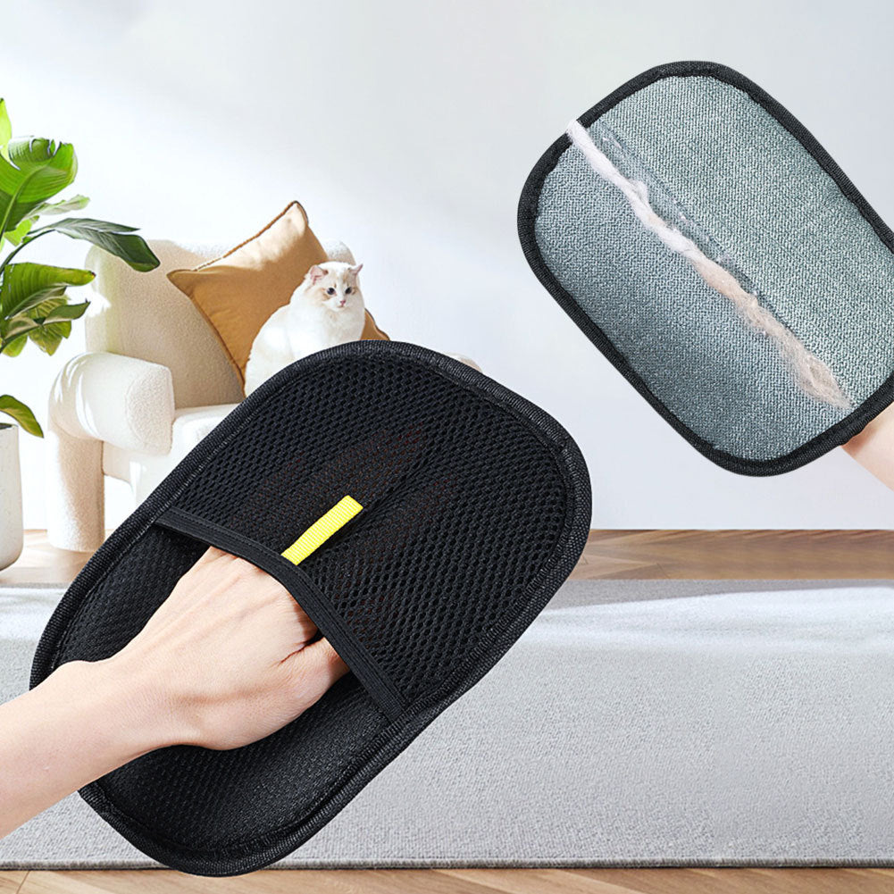 Pet Hair Remover Mitt – Deshedding Grooming Glove for Dogs, Cats & Rabbits