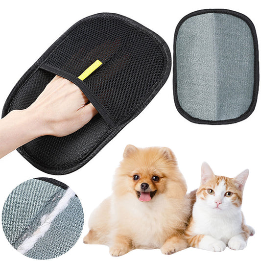 Pet Hair Remover Mitt – Deshedding Grooming Glove for Dogs, Cats & Rabbits