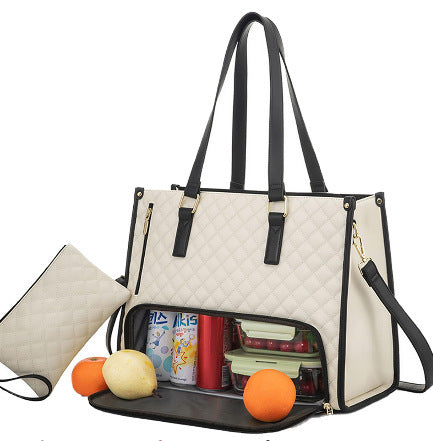 Fashionable Women's Lunch Tote Bag – Large Capacity, Leak-proof & Insulated