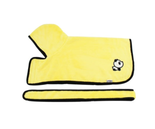 Absorbent Pet Bathrobe | Quick-Dry Microfiber Towel Robe for Dogs & Cats