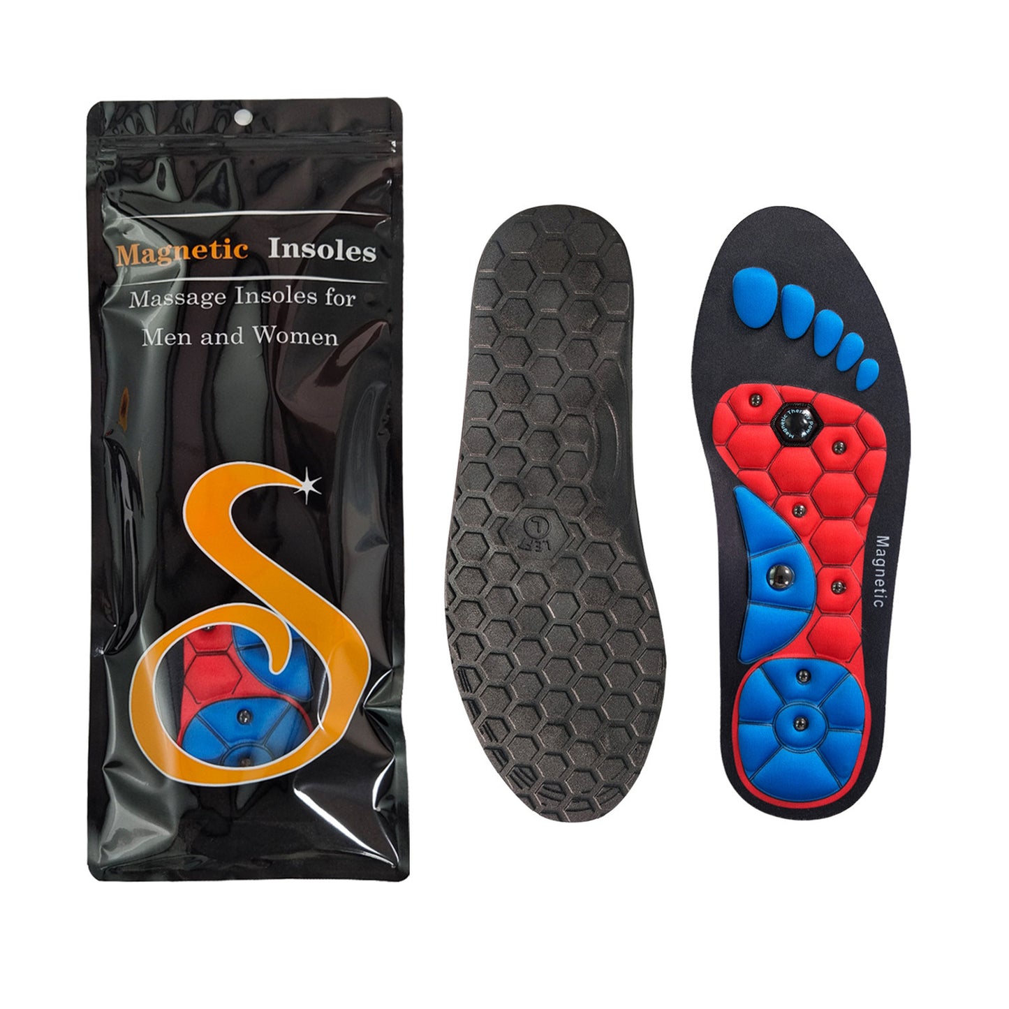 Magnetic Therapy Insoles – Orthopedic Acupressure Foot Massage Pads for Pain Relief, Slimming & All-Day Comfort