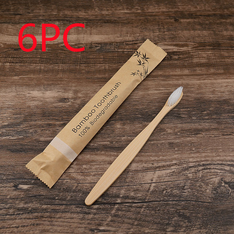 10Pcs Colorful Bamboo Toothbrush Set – Eco-Friendly Oral Care