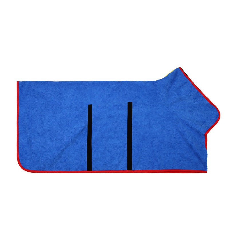Absorbent Pet Bathrobe | Quick-Dry Microfiber Towel Robe for Dogs & Cats