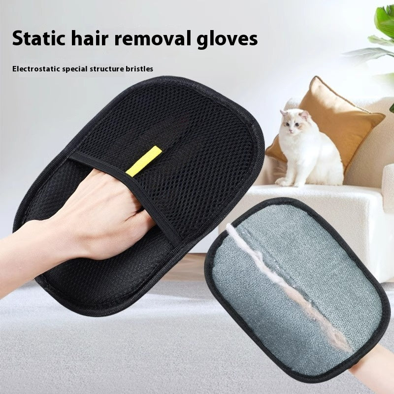Pet Hair Remover Mitt – Deshedding Grooming Glove for Dogs, Cats & Rabbits