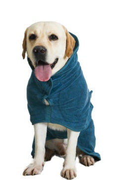 Absorbent Pet Bathrobe | Quick-Dry Microfiber Towel Robe for Dogs & Cats