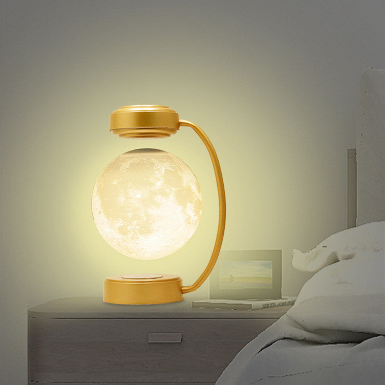 3D LED Moon Lamp – Wireless Magnetic Levitating Rotating Night Light