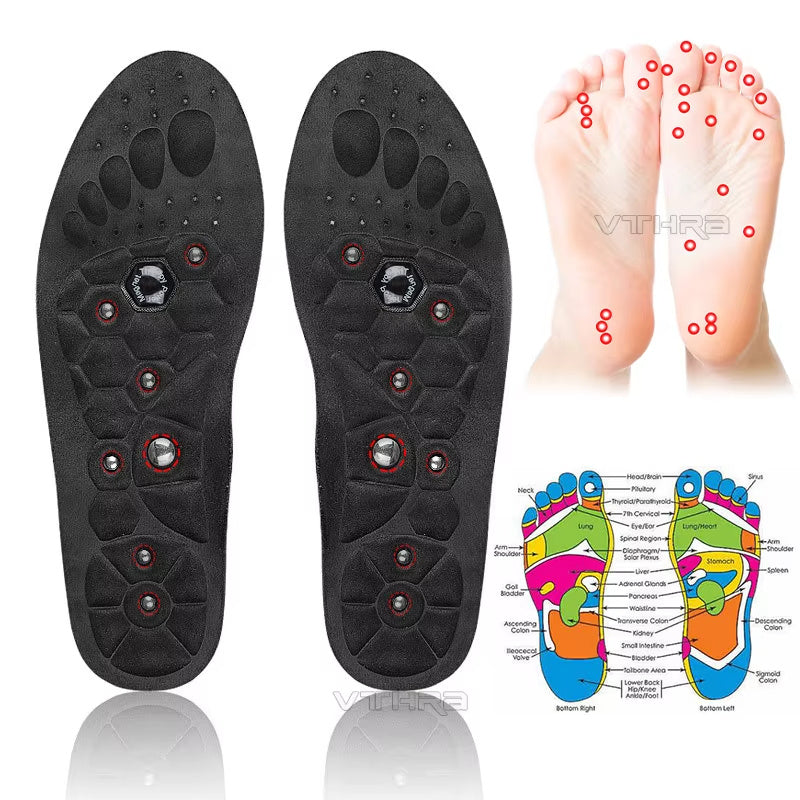 Magnetic Therapy Insoles – Orthopedic Acupressure Foot Massage Pads for Pain Relief, Slimming & All-Day Comfort