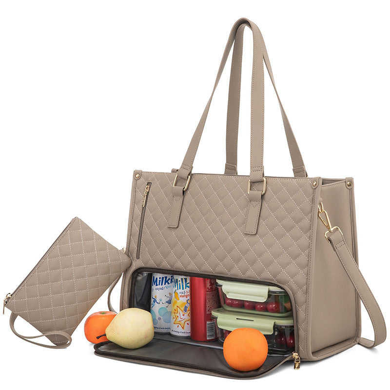 Fashionable Women's Lunch Tote Bag – Large Capacity, Leak-proof & Insulated