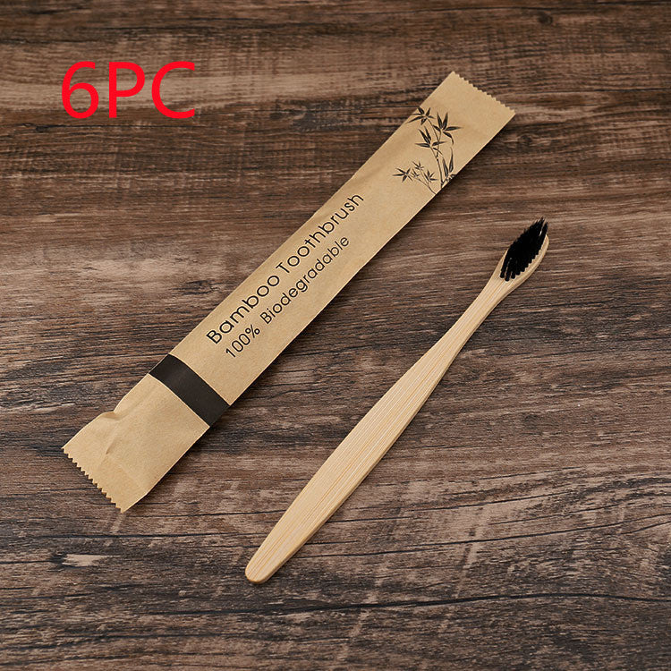 10Pcs Colorful Bamboo Toothbrush Set – Eco-Friendly Oral Care
