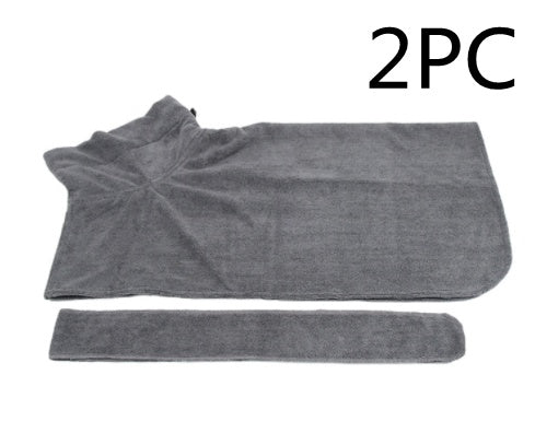 Absorbent Pet Bathrobe | Quick-Dry Microfiber Towel Robe for Dogs & Cats